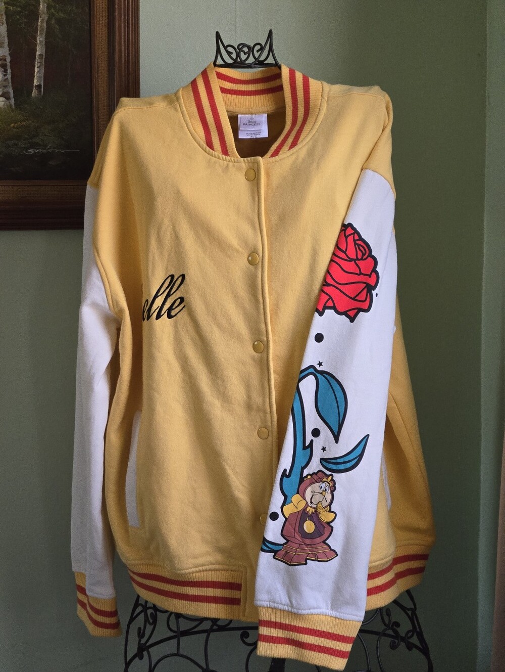 New Disney Beauty and the Beast  Belle Varsity Jacket XL Womens Princess